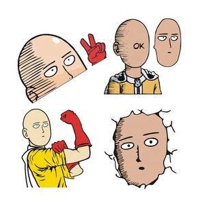สติกเกอร์ไวนิลสะท้อนแสงสำหรับแฟนๆอะนิเมะ <span class=keywords><strong>ONE</strong></span> <span class=keywords><strong>PUNCH</strong></span>-<span class=keywords><strong>MAN</strong></span>,สติ๊กเกอร์สะท้อนแสงสำหรับรถยนต์อะนิเมะดีไซน์ใหม่10ชิ้น - Product Image 1