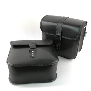 Sacs de selle rétro CQJB <span class=keywords><strong>pour</strong></span> <span class=keywords><strong>moto</strong></span>, sacs latéraux universels en <span class=keywords><strong>cuir</strong></span> PU imperméable <span class=keywords><strong>pour</strong></span> <span class=keywords><strong>moto</strong></span> - Product Image 4