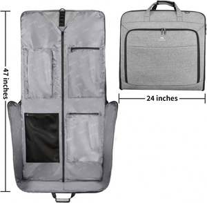 Free Sample Garment <b>Bags</b> Carry on Large Travel <b>Suit</b> <b>Bag</b> <b>for</b> Men with Adjustable Shoulder Strap Garment <b>Bags</b> <b>for</b> Business Trips - Product Image 6