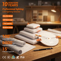 Panneau lumineux LED encastré sans cadre en aluminium PP carré pour intérieur, 9, 18, 24, 36 watts, SMD, vente chaude OEM/ODM