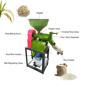 Sıcak satış en kaliteli 200-1000 kg/saat taşınabilir kombine buğday arpa sorgum mısır ticari otomatik pirinç değirmen parlatıcı makinesi - Product Image 1