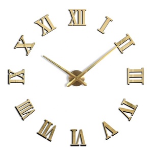 Vendita calda a buon mercato 3D fai <span class=keywords><strong>da</strong></span> te EVA adesivo acrilico specchio senza cornice grandi <span class=keywords><strong>orologi</strong></span> <span class=keywords><strong>da</strong></span> <span class=keywords><strong>parete</strong></span> moderni decorazioni per la casa - Product Image 3
