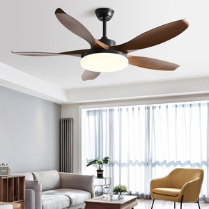 <b>Ceiling</b> <b>Fan</b> Light 56 Inch LED Integrated <b>Fan</b> With Light For Living Room And Dining Room Fixed Blade Design - Product Image 1