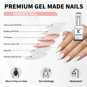 Esmalte de <span class=keywords><strong>Uñas</strong></span> <span class=keywords><strong>en</strong></span> <span class=keywords><strong>Gel</strong></span> Súper Blanco de Venta Caliente de Marca Privada, Esmalte de <span class=keywords><strong>Gel</strong></span> de Alta Pigmentación y Textura Superior, Pintura de Color Sólido, Geles UV Personalizables - Product Image 5
