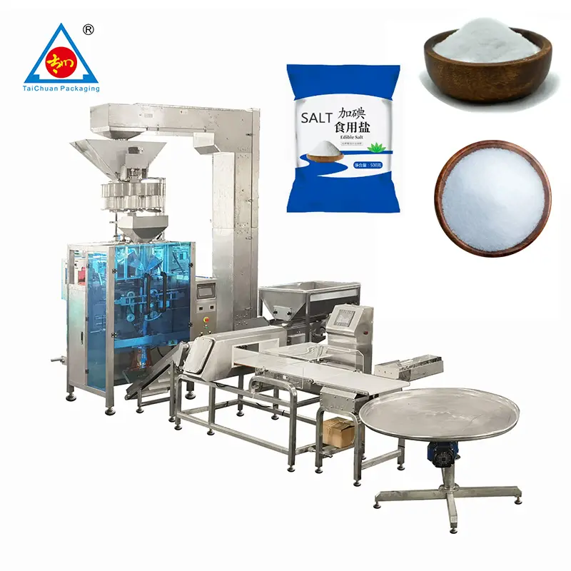Factory Price Automatic sealing machine packing 500g 1kg 2kg weighing table sugar salt pepper packing machine
