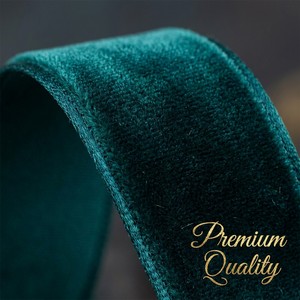 Nastro in Velluto Monofacciale da 1 cm - Bobina di Nastro in Velluto di Lusso per Accessori Fiocchi e Decorazioni Matrimoniali - Product Image 3