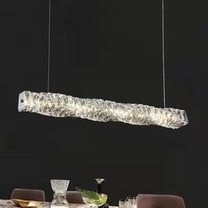 Modern Minimalist Luxury Crystal Chandelier for <b>Dining</b> Room Simple Elegant Design for Showroom Villa <b>Dining</b> Table Pendant <b>Lights</b> - Product Image 4
