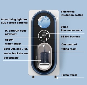 Distributore d'Acqua Commerciale Personalizzato da <span class=keywords><strong>5</strong></span> Galloni con Gettoniera e Lettore di Carte, Macchina Automatica per Acqua e Ghiaccio in Vendita - Product Image 6