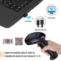 Lecteur de codes-barres laser 1D/2D sans fil portable avec interface USB, format A4, prise en charge OEM/ODM