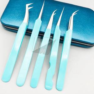 Pince à épiler d'extension de cils en acier inoxydable japonais de logo personnalisé de haute qualité - Product Image 2