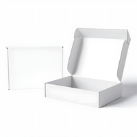 Boîte d'expédition personnalisée en carton ondulé écologique et recyclable avec logo en relief pour emballage de chaussettes et de fourrures
