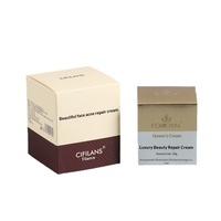 Boîte cadeau pliable personnalisée en carton avec couvercle et fond en papier d'art argenté/blanc, impression offset