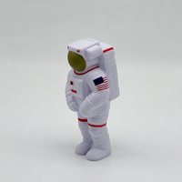 Jouet Squishy Personnalisé en Mousse PU à Remontée Lente, Mignon Astronaute en Forme de Beurre, Jouet Anti-Stress Doux, Jouet de Décompression Fidget