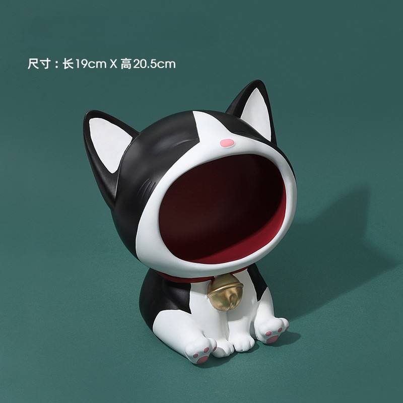 แมวปากใหญ่สีดำ