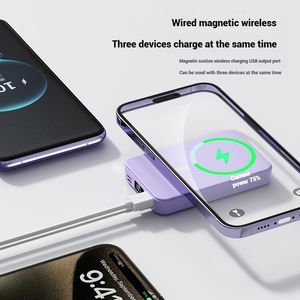 Banco de energía inalámbrico magnético de carga rápida PD 22,5 W con soporte seguro plegable y pantalla digital <span class=keywords><strong>PowerBank</strong></span> 10000mAh para iPhone - Product Image 4