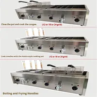 Machine à fondue électrique commerciale en acier inoxydable de grande capacité, friteuse, cuiseur à nouilles, fondue épicée, brochettes parfumées