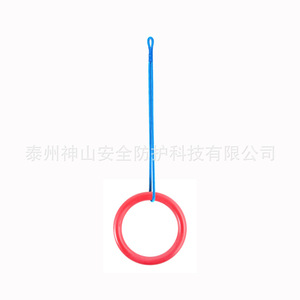 Anillas colgantes de ABS de 228 mm con cuerda de 600 mm, equipo de entrenamiento portátil para exteriores para niños y uso doméstico - Product Image 4