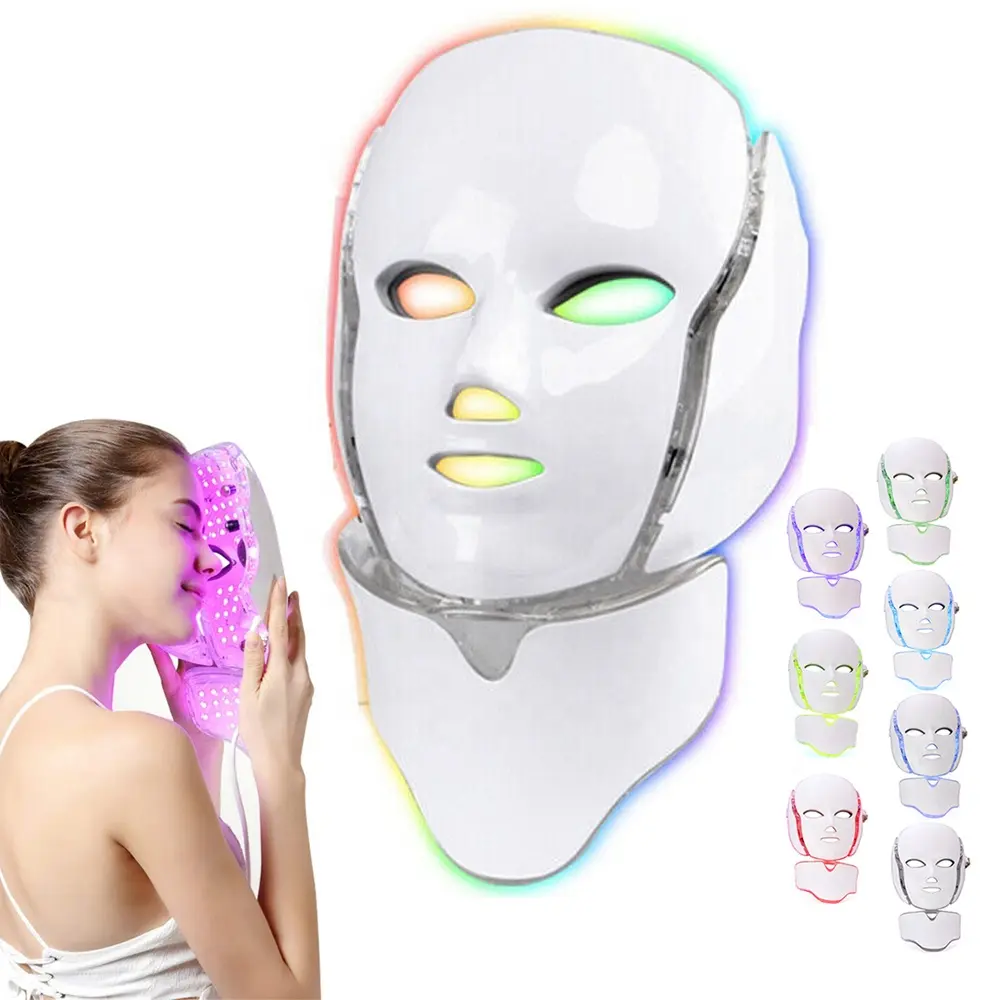 Beauty Light 7 Color Face Therapy Mask Led Facial Masks
