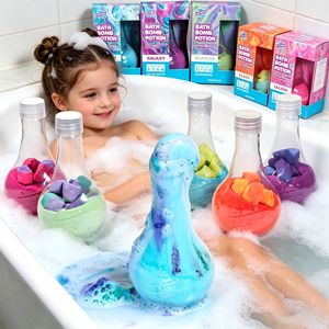 Set de Bombas de Baño Efervescentes en Botella de Poción Mágica de Marca Privada, Hechas a Mano, Naturales, Coloridas, Divertidas para Niños, Caja de Regalo, OEM ODM, POLVO DE BAÑO - Product Image 4