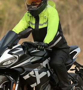 Imperméables de haute qualité pour hommes et femmes, combinaison de moto imperméable avec <span class=keywords><strong>pantalon</strong></span> de <span class=keywords><strong>pluie</strong></span> réfléchissant épaissi, vente en gros - Product Image 5
