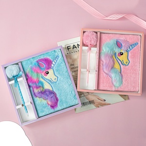 Custom <strong>Fluffy</strong> Plush Cover <strong>Book</strong> Children Notebook School Supply Plush <strong>Diary</strong> Girls Portable <strong>Book</strong> - Product Image 4