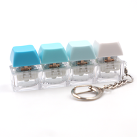 En stock, prêt à être expédié : Porte-clés personnalisé avec capuchon de touche de clavier, DIY, pour clavier mécanique, anti-stress, jouet fidget