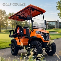 Voiturette de golf tout-terrain Tarion 4 places, essence, 4 temps, avec pare-brise et toit rigide, vitesse 45 km/h, autonomie 30-90 km, roues de 14 pouces