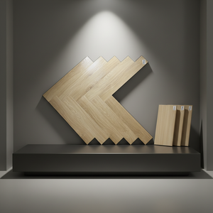 Suelo <span class=keywords><strong>laminado</strong></span> duradero al por mayor, diseño espiga, 8mm HDF AC4, sistema click, EIR, resistente a arañazos, ideal para zonas de alto tráfico en centros comerciales. - Product Image 1