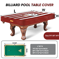 Housse de billard en cuir à motif personnalisé, imperméable