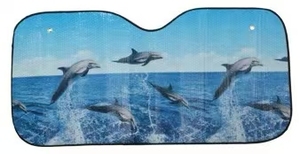 130*60 xe che nắng phim hoạt hình thiết kế cảnh quan phía trước bánh kính visor với lá nhôm tăng cường che nắng cho tầm nhìn tốt hơn - Product Image 4