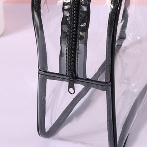 Factory Wholesale PVC Transparent Handbag Waterproof Plastic Zipper Packaging Ziplock Storage <b>Bag</b> - Product Image 4