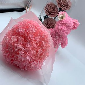 All'ingrosso fiore di decorazione secchi fiori di ortensia colore rosa piccole <span class=keywords><strong>foglie</strong></span> Anna conservato ortensia con singolo gambo lungo - Product Image 4