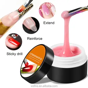 VO company 34 colors poly gel nail kit set professional Extension Sticky drill Extension Reinforce Builder gel wholesale OEM