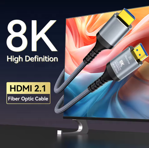 8K <span class=keywords><strong>HDMI</strong></span> 2.1 สายไฟเบอร์ออปติก 8K60Hz 4K120Hz <span class=keywords><strong>HDMI</strong></span> ไดนามิก HDR/eARC/HDCP 2.3 ใช้งานร่วมกับแอลจี ซัมซุง โซนี่ ทีวี/สายบลูเรย์ - Product Image 1