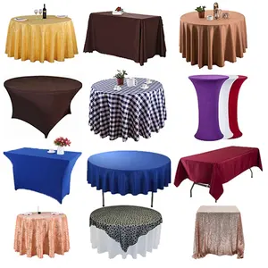 Luxury 132 Round White Table Cloth Wedding Polyester 120 Inch Round Tablecloth For Events Banquet Restaurant Hotel