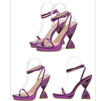 Chaussures d'été L8590-fashion Sandales à talons pour femmes et dames Talons hauts