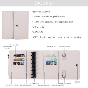 Carpeta A7 Saffiano Negra Hongbo, la Más Vendida, de 6 Colores, Suave y Pequeña, para Material Escolar/de Oficina, Regalo como <span class=keywords><strong>Agenda</strong></span> - Product Image 5