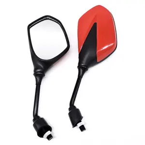 Motorcycle Accessories And Parts Black Plastic Convex Surface Rearview Mirror For Motorcycle Handlebar Side Mirror Motor