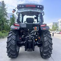 Tractor Agrícola de Servicio Pesado de 120HP con Tracción en las Cuatro Ruedas, Cabina Cerrada, Compatible con Cargador Frontal, Arado y Grada