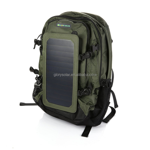 Mochila Solar Impermeable de Alta Eficiencia (22.5%) de 45L con Certificación CE, de Nailon Verde para Senderismo y Ciclismo, con Espacio para Teléfono de Emergencia GSE-602 - Product Image 3