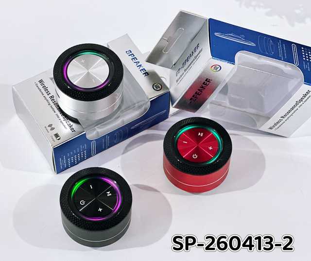 Mini Wireless Resonance Speaker, Portable Bone Conduction Bluetooth Speaker with RGB Light, Waterproof Vibration Speaker
