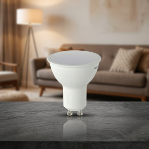 Bombilla LED Dicroica GU10 de Rosca 5 vatios. Equivalente a 30 vatios. 500 lúmenes. Blanco Cálido (2700K) - Product Image 2