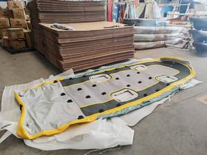 Kayak Gonfiabile Vicking in PVC <span class=keywords><strong>Leggero</strong></span> ed Ecologico, Barca per Attività Acquatiche con Motore e Timone, per Lago e <span class=keywords><strong>Mare</strong></span>, <span class=keywords><strong>Pieghevole</strong></span> per 4 Persone - Product Image 3