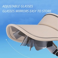 Casquette Visière en Nylon Personnalisée avec Lunettes de Soleil Intégrées, Large Bord, Protection UV, Boucle Réglable pour Voyage en Plein Air, Pêche, Fête
