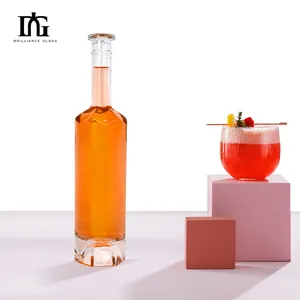 All'ingrosso liquore Vodka 750ml whisky vino rotondo 500ml bottiglia di vino bottiglia di vetro