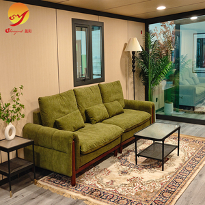 Service après-vente étendu Production à guichet unique <span class=keywords><strong>Maison</strong></span> modulaire en conteneur de 20 pieds avec panneau en cristal de carbone pour habitation - Product Image 3