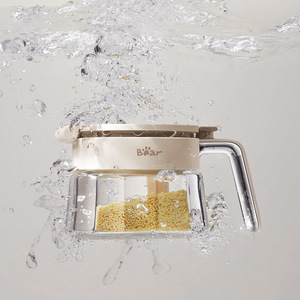 Bear Spice Jar CX-JE010 Glass Airtight Flip Top Lid <b>Kitchen</b> <b>Storage</b> Set M Size Off White - Product Image 3