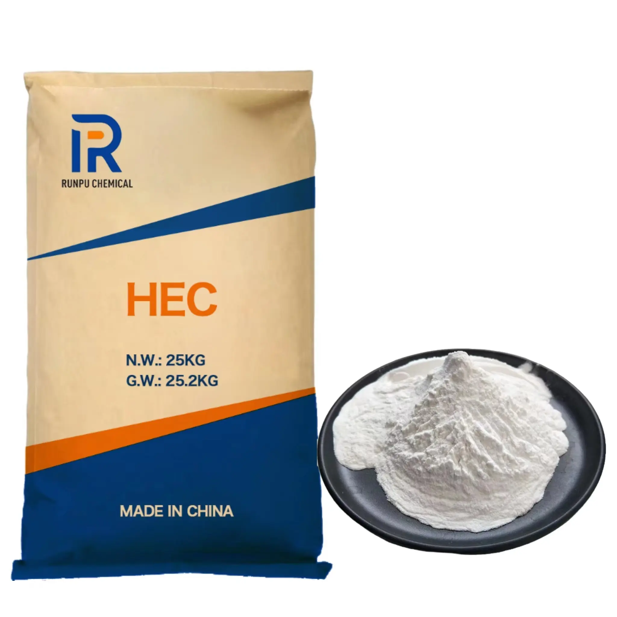 Hydroxyéthyl cellulose HEC d'approvisionnement direct d'usine pour la céramique comme agent épaississant gélifiant et liant durable