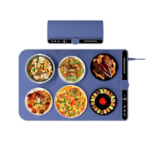 Almohadilla calentadora de alimentos enrollable, plegable y portátil, para uso doméstico, placa calefactora eléctrica, placa de conservación de calor de comida a temperatura constante - Product Image 1