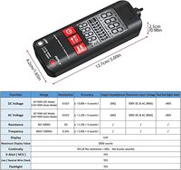 Multimeter Digital Cerdas Anti-panas Otomatis Penuh A1, Pena Uji Tegangan Listrik, Detektor Ohm Hz NCV True RMS Meter